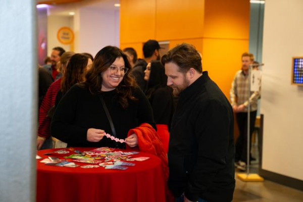 A Couple Looking At Crafts Together