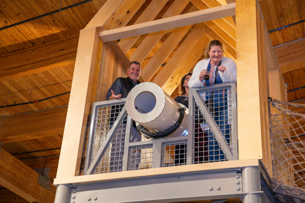 Group Of People At Top Of Amazeum Exhibit