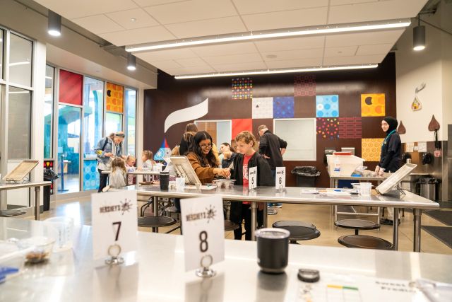 People Making Chocolate In Hersheys Lab