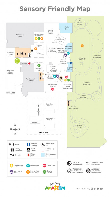 Sensory Friendly Map Of Amazeum Interior