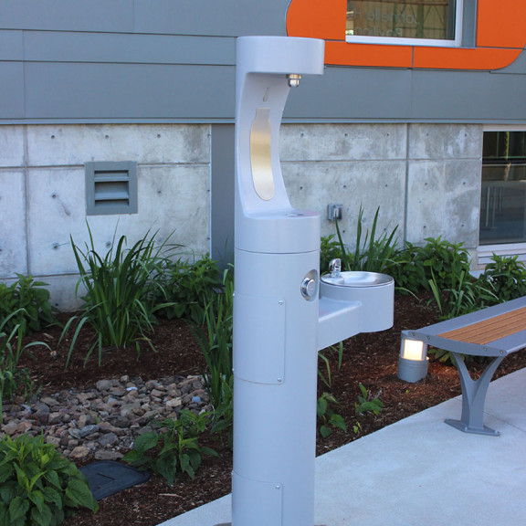 Water Fountain And Bottle Filler Outside Amazeum