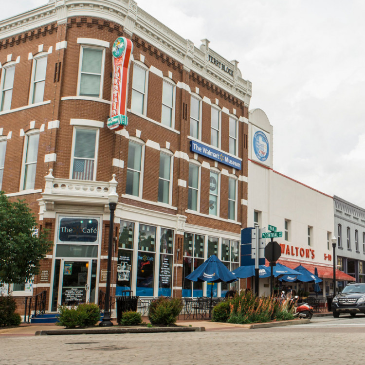 Exterior Shot Of The Walmart Musem